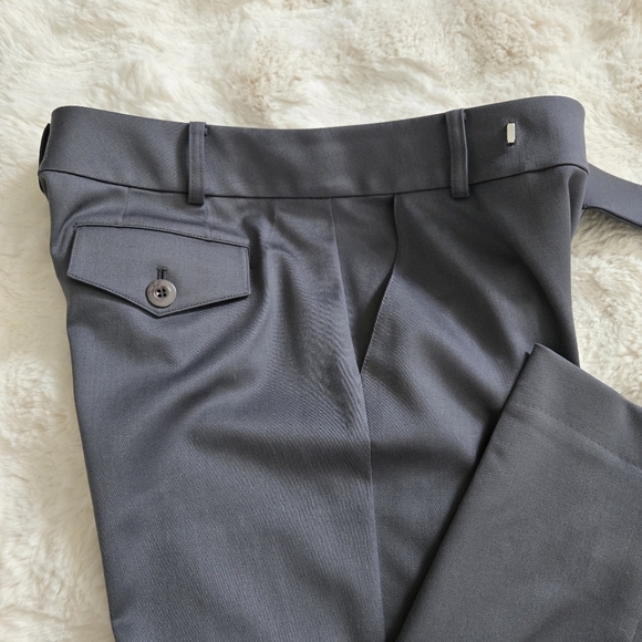 St. John Women's Straight Leg Pants Gray Size 2 - Picture 3 of 12